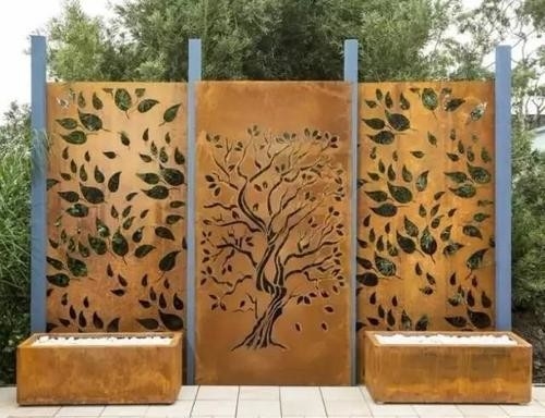 लैंडस्केप के लिए जंग प्रतिरोधी कोर्टेन स्टील शीट धातु अनुकूलित आकार: