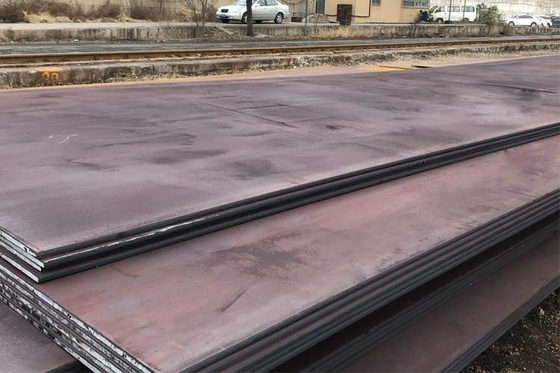 ब्लास्टिंग MS स्टील प्लेट St37 St42 स्टील चेकर प्लेट हॉट रोल्ड