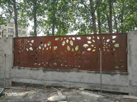 A588 कॉर्टन स्टील प्लेट मौसम प्रतिरोधी गार्डन स्टील की दीवार के लिए