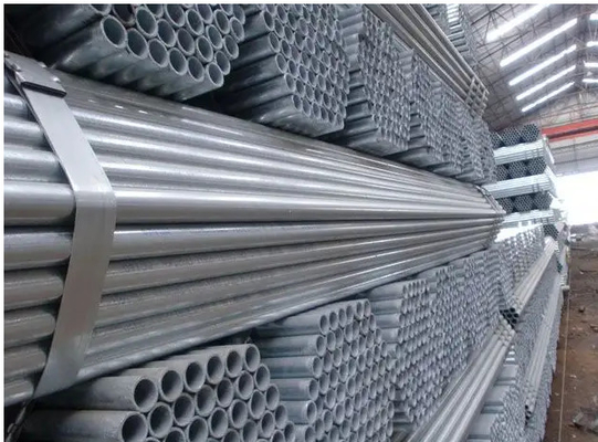 Dx51d 5 इंच GI स्टील पाइप Astm A53 12 फीट आयताकार पूर्व जस्ती स्टील पाइप